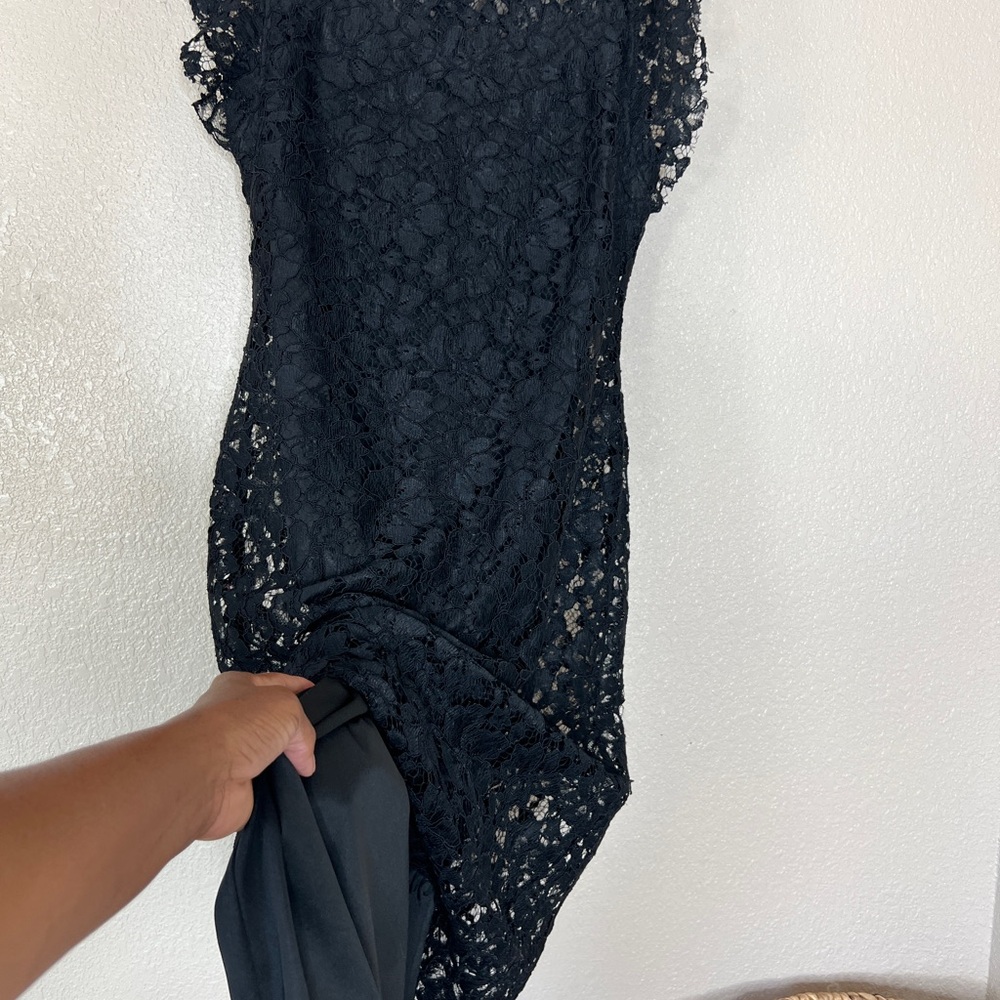 Enfocus Studio Black Floral Lace Dress - Picture 3 of 8